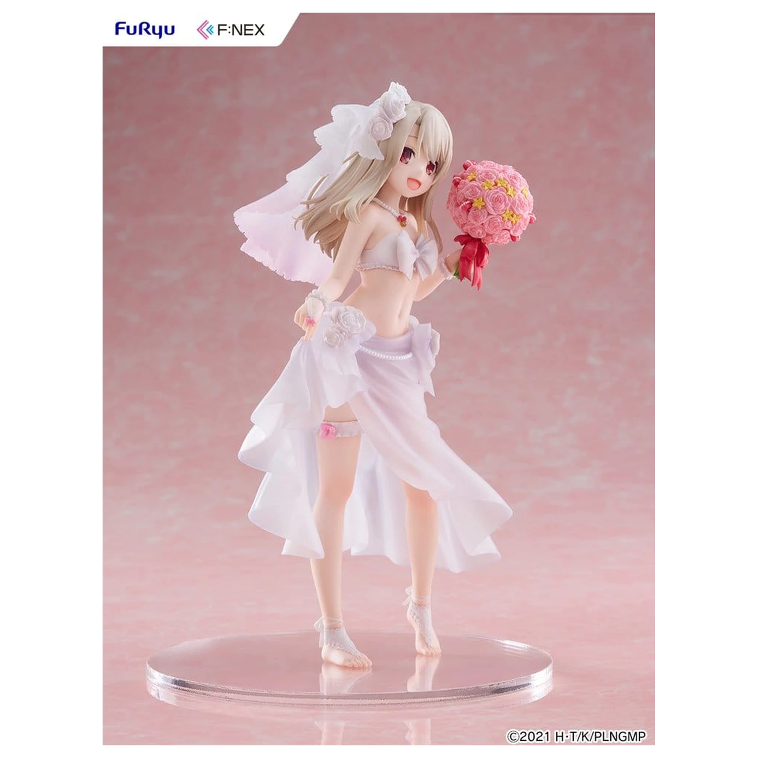 Fate/kaleid liner Prisma Illya: Licht - The Nameless Girl F:NEX PVC Figure 1/7 Illyasviel von Einzbern Wedding Swimsuit Ver. 21 cm product photo