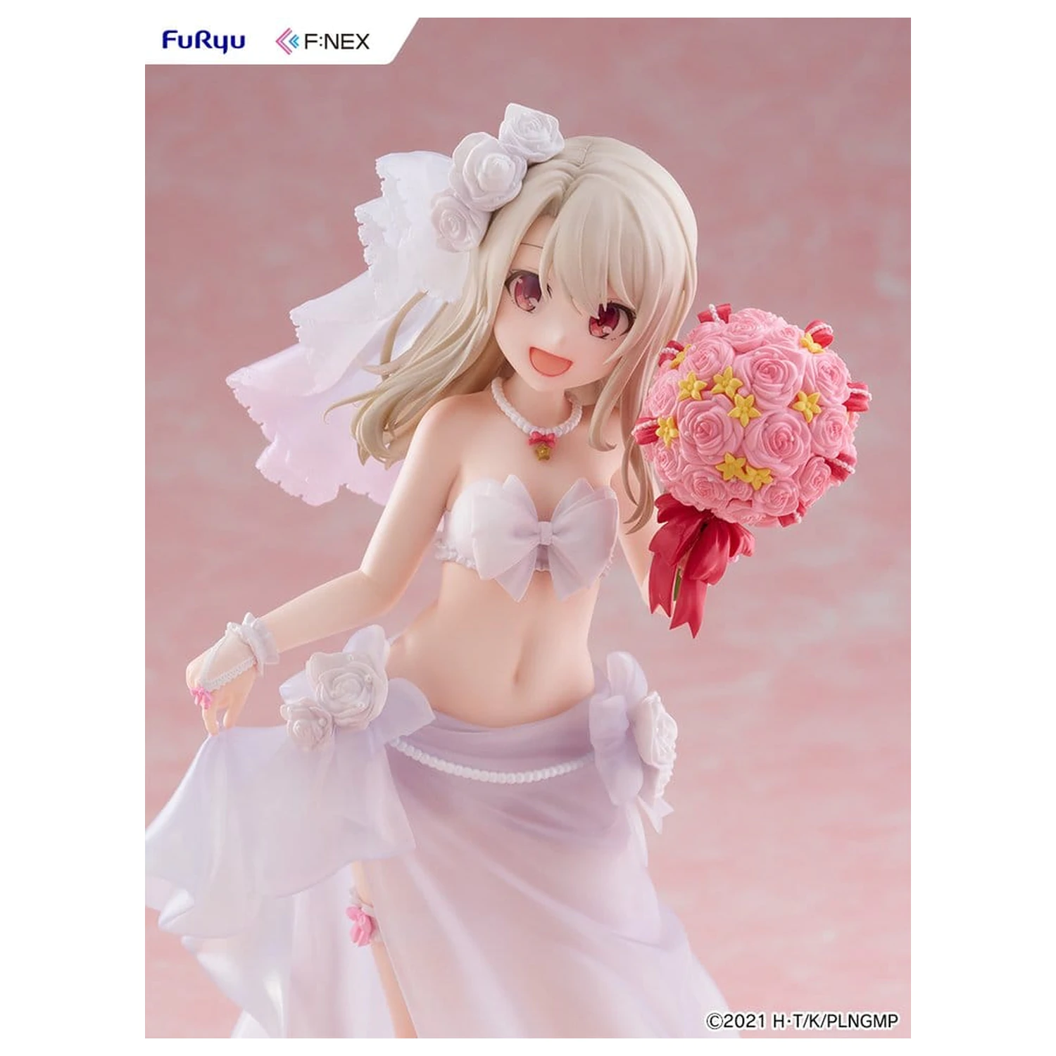 Fate/kaleid liner Prisma Illya: Licht - The Nameless Girl F:NEX PVC Figure 1/7 Illyasviel von Einzbern Wedding Swimsuit Ver. 21 cm product photo
