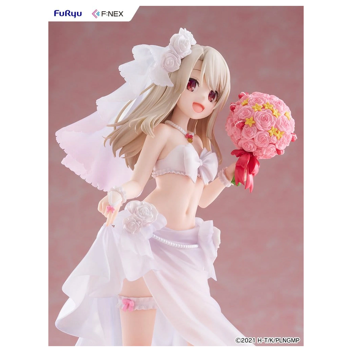 Fate/kaleid liner Prisma Illya: Licht - The Nameless Girl F:NEX PVC Figure 1/7 Illyasviel von Einzbern Wedding Swimsuit Ver. 21 cm product photo