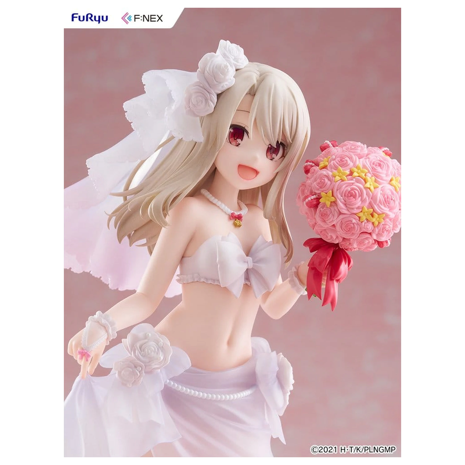 Fate/kaleid liner Prisma Illya: Licht - The Nameless Girl F:NEX PVC Figure 1/7 Illyasviel von Einzbern Wedding Swimsuit Ver. 21 cm product photo