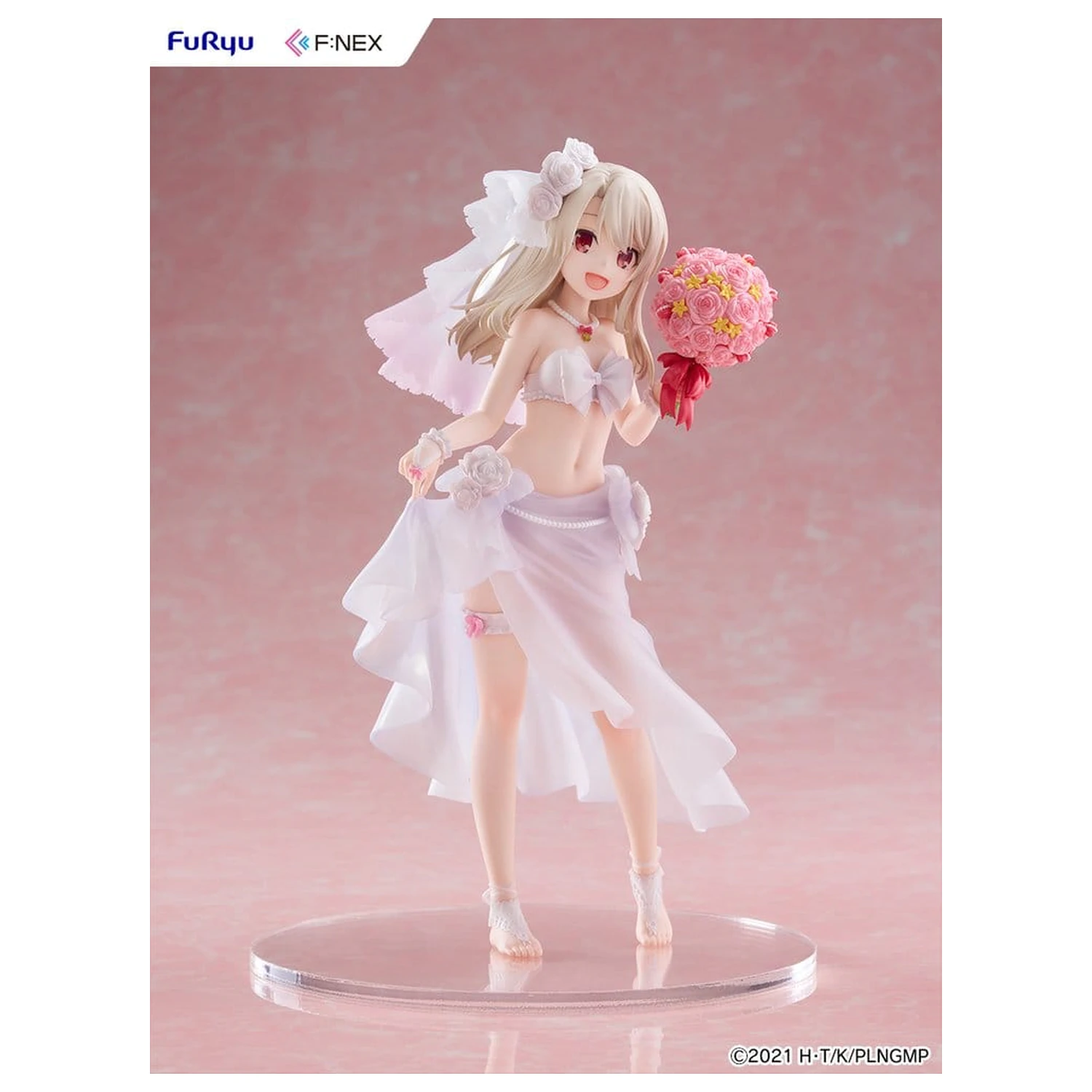 Fate/kaleid liner Prisma Illya: Licht - The Nameless Girl F:NEX PVC Figure 1/7 Illyasviel von Einzbern Wedding Swimsuit Ver. 21 cm product photo