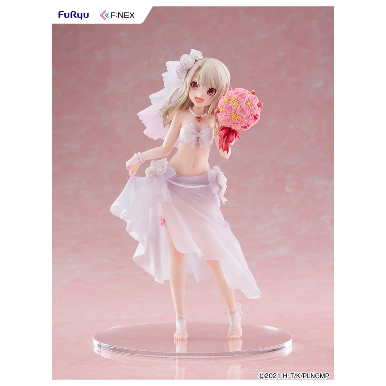Fate/kaleid liner Prisma Illya: Licht - The Nameless Girl F:NEX PVC Figure 1/7 Illyasviel von Einzbern Wedding Swimsuit Ver. 21 cm product photo
