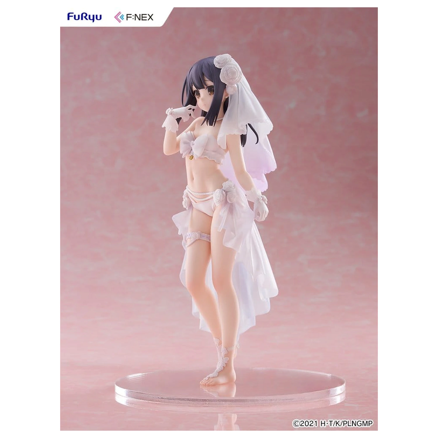 Fate/kaleid liner Prisma Illya: Licht - The Nameless Girl F:NEX PVC Figure 1/7 Miyu Edelfelt Wedding Swimsuit Ver. 21 cm product photo