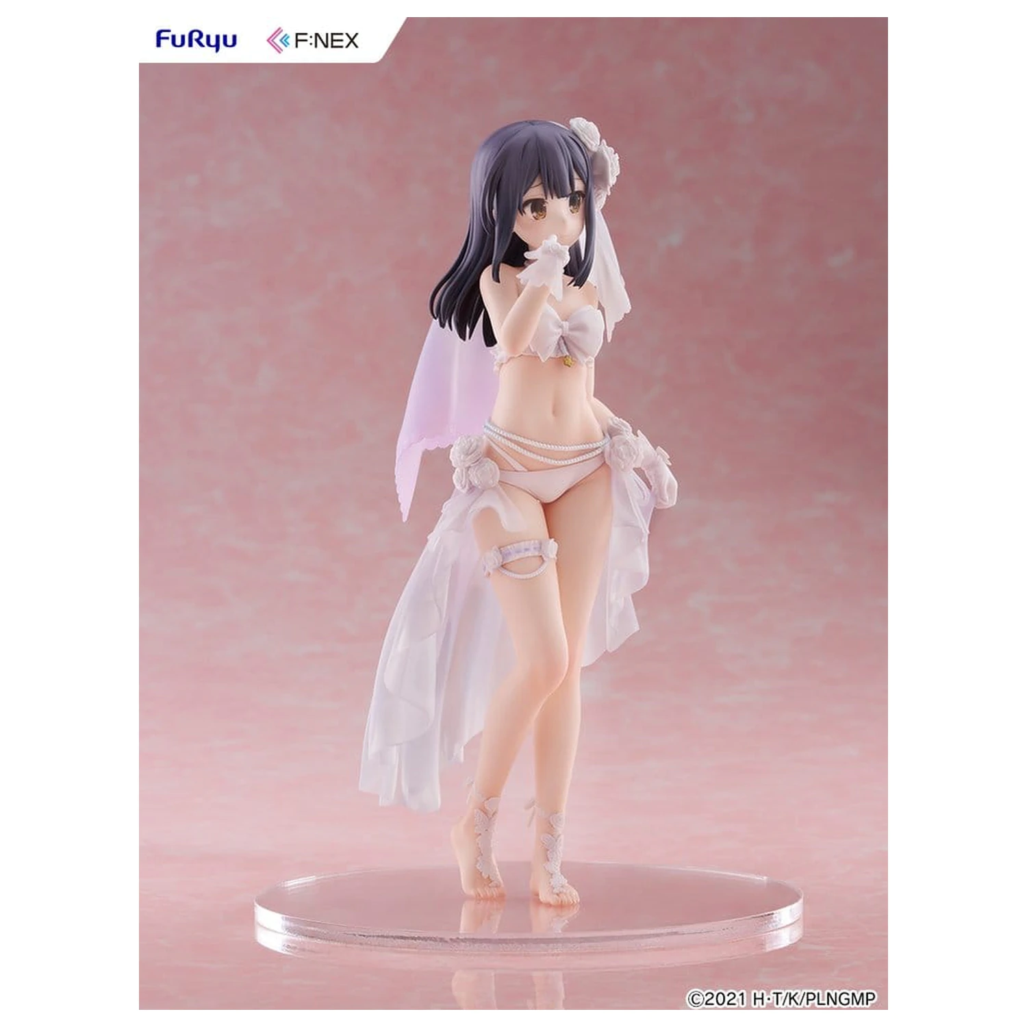 Fate/kaleid liner Prisma Illya: Licht - The Nameless Girl F:NEX PVC Figure 1/7 Miyu Edelfelt Wedding Swimsuit Ver. 21 cm product photo