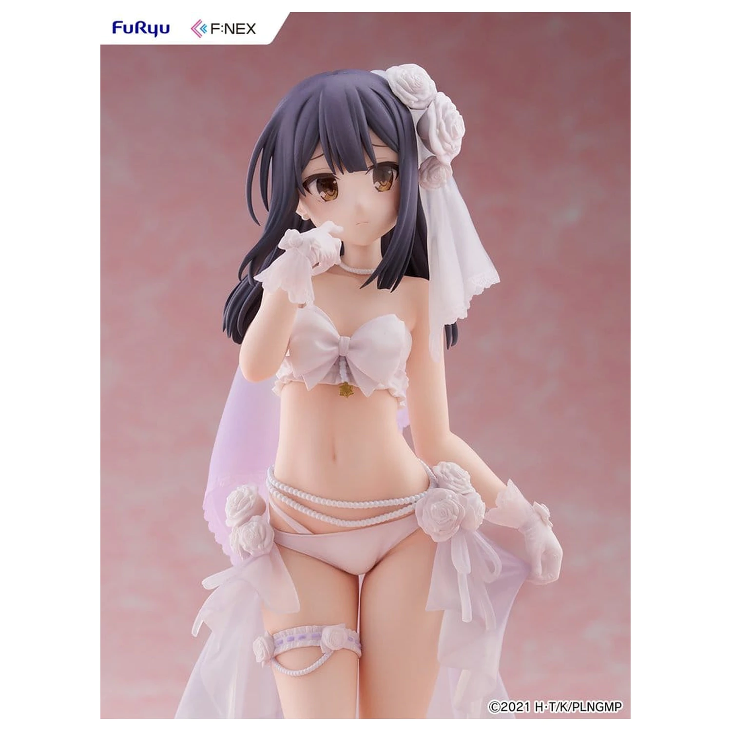 Fate/kaleid liner Prisma Illya: Licht - The Nameless Girl F:NEX PVC Figure 1/7 Miyu Edelfelt Wedding Swimsuit Ver. 21 cm product photo