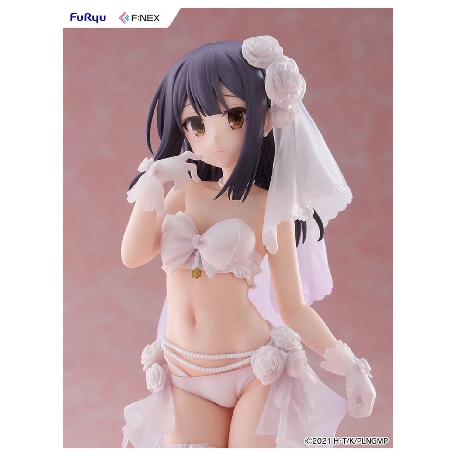Fate/kaleid liner Prisma Illya: Licht - The Nameless Girl F:NEX PVC Figure 1/7 Miyu Edelfelt Wedding Swimsuit Ver. 21 cm product photo