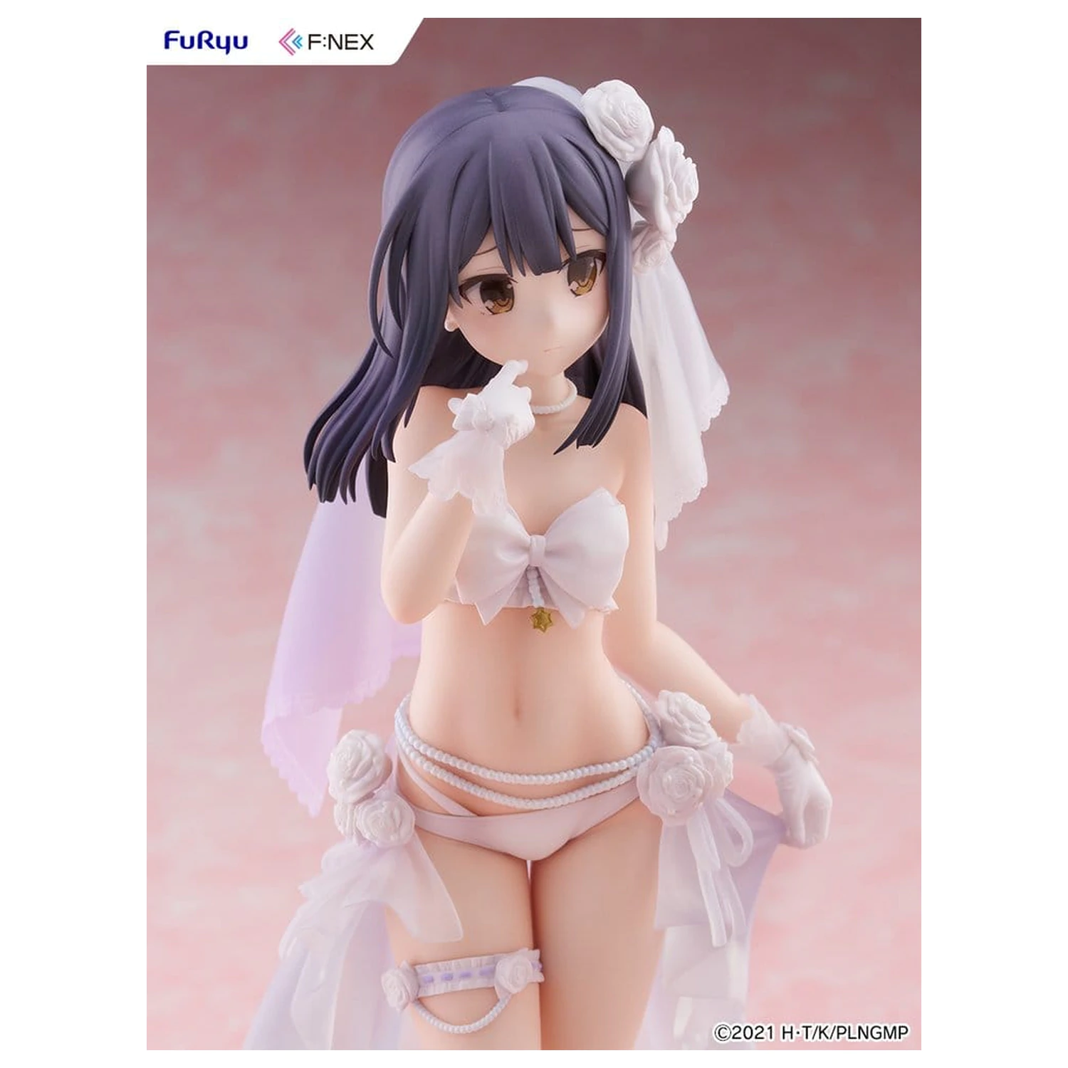 Fate/kaleid liner Prisma Illya: Licht - The Nameless Girl F:NEX PVC Figure 1/7 Miyu Edelfelt Wedding Swimsuit Ver. 21 cm product photo