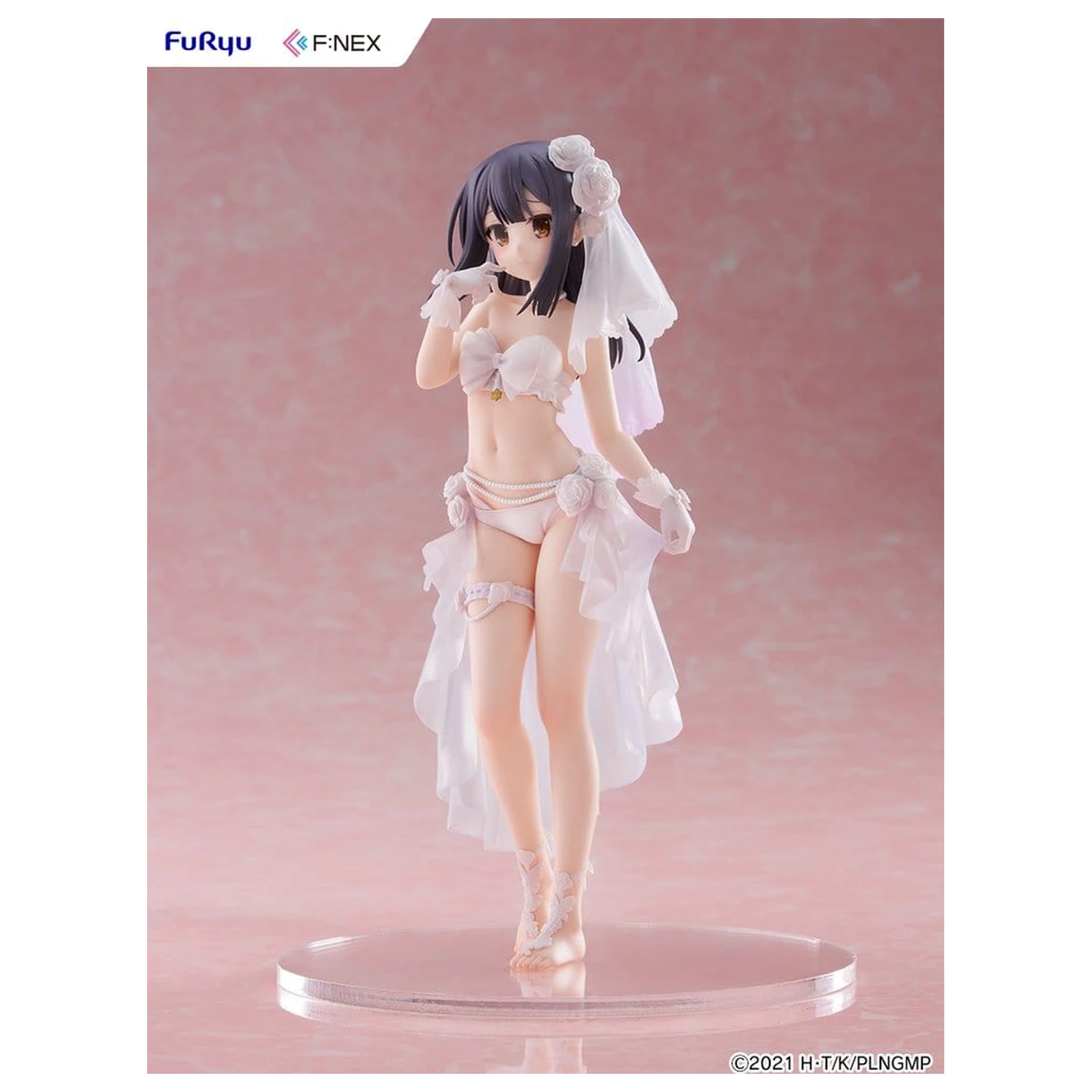 Fate/kaleid liner Prisma Illya: Licht - The Nameless Girl F:NEX PVC Figure 1/7 Miyu Edelfelt Wedding Swimsuit Ver. 21 cm product photo
