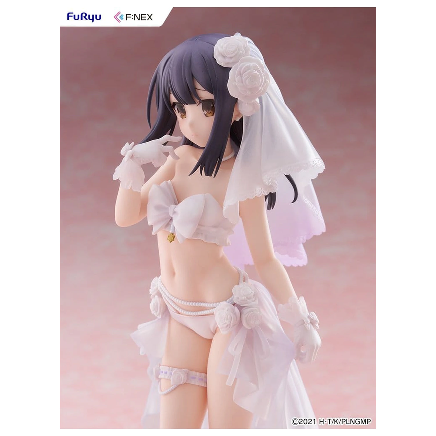 Fate/kaleid liner Prisma Illya: Licht - The Nameless Girl F:NEX PVC Figure 1/7 Miyu Edelfelt Wedding Swimsuit Ver. 21 cm product photo