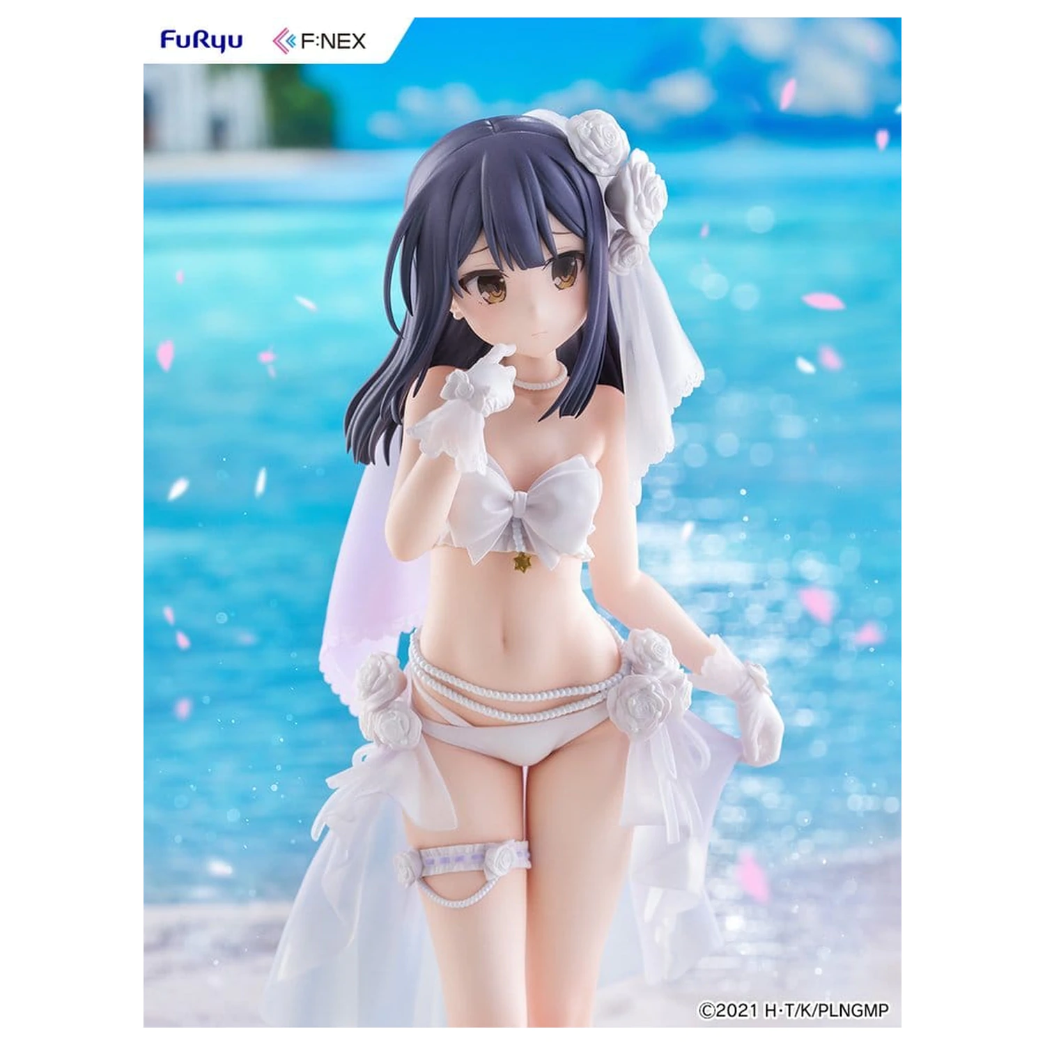Fate/kaleid liner Prisma Illya: Licht - The Nameless Girl F:NEX PVC Figure 1/7 Miyu Edelfelt Wedding Swimsuit Ver. 21 cm product photo