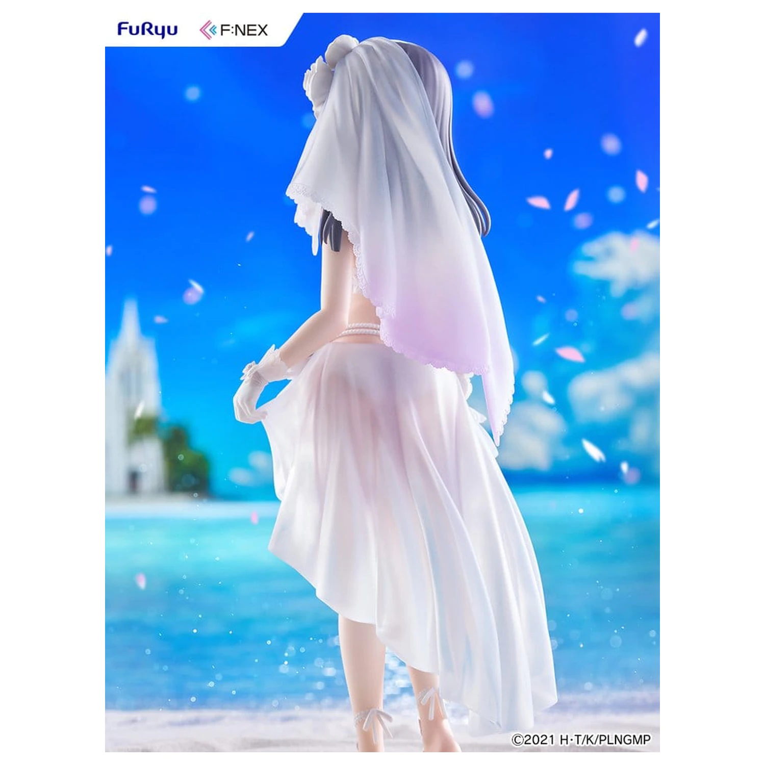 Fate/kaleid liner Prisma Illya: Licht - The Nameless Girl F:NEX PVC Figure 1/7 Miyu Edelfelt Wedding Swimsuit Ver. 21 cm product photo