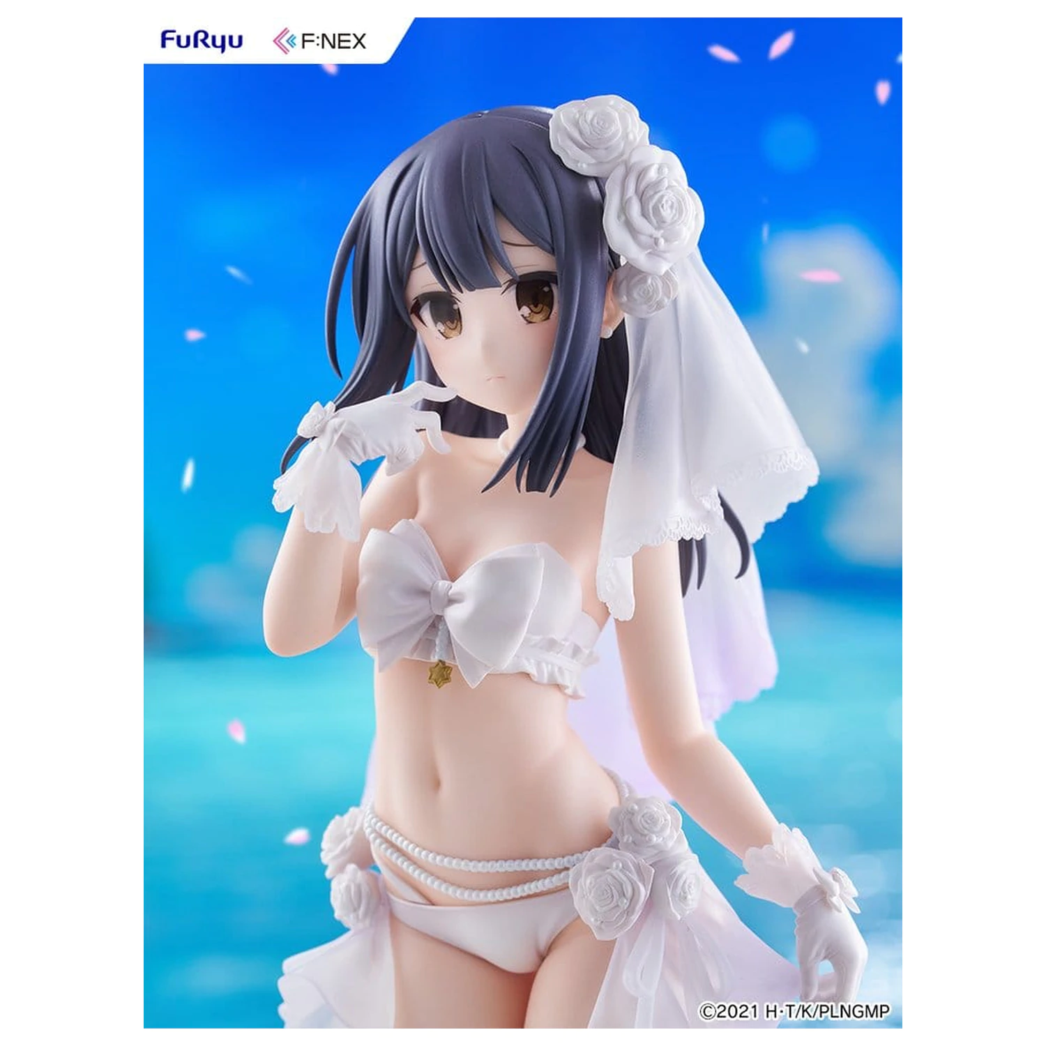 Fate/kaleid liner Prisma Illya: Licht - The Nameless Girl F:NEX PVC Figure 1/7 Miyu Edelfelt Wedding Swimsuit Ver. 21 cm product photo