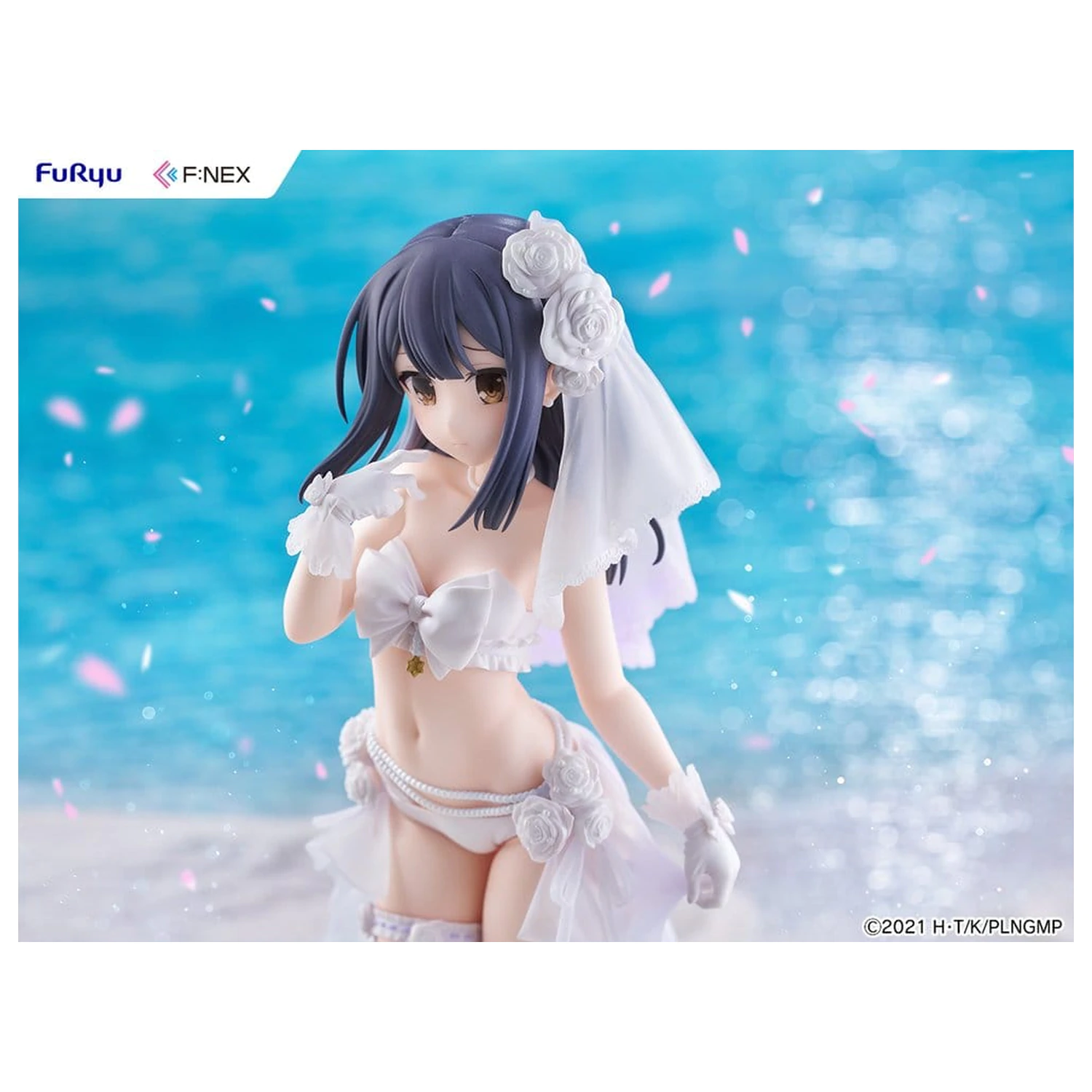 Fate/kaleid liner Prisma Illya: Licht - The Nameless Girl F:NEX PVC Figure 1/7 Miyu Edelfelt Wedding Swimsuit Ver. 21 cm product photo