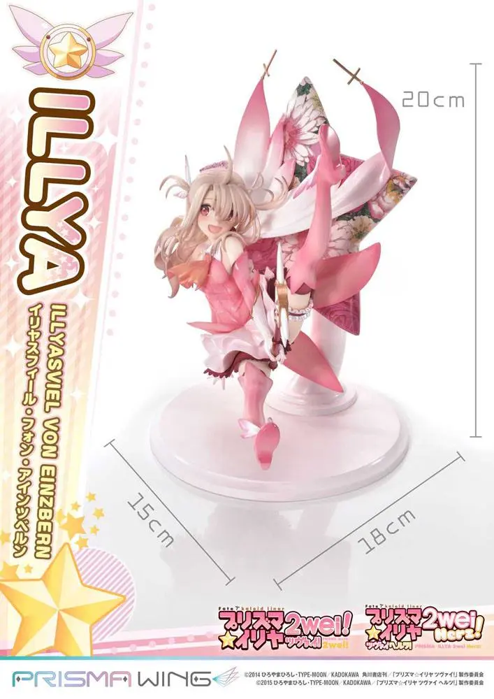 Fate Prisma Wing PVC Statue 1/7 Illyasviel von Einzbern Bonus Version 20 cm product photo