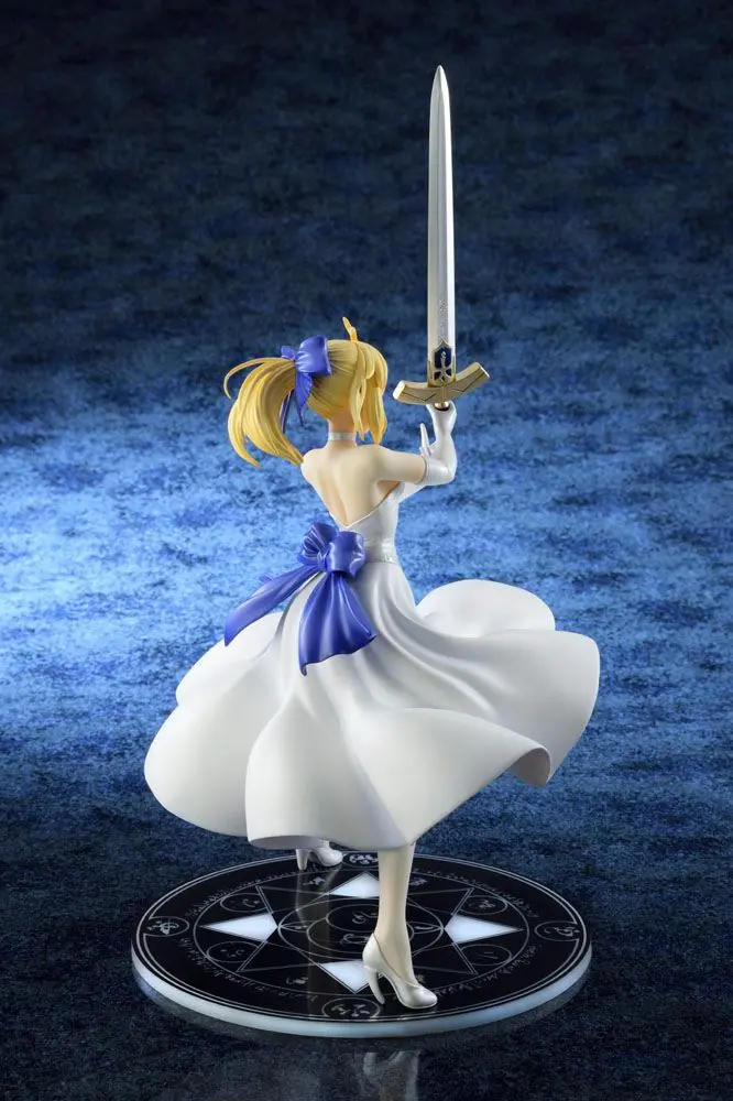 Fate/Stay Night Unlimited Blade Works PVC Statue 1/8 Saber White Dress Renewal Version (re-run) 20 cm product photo