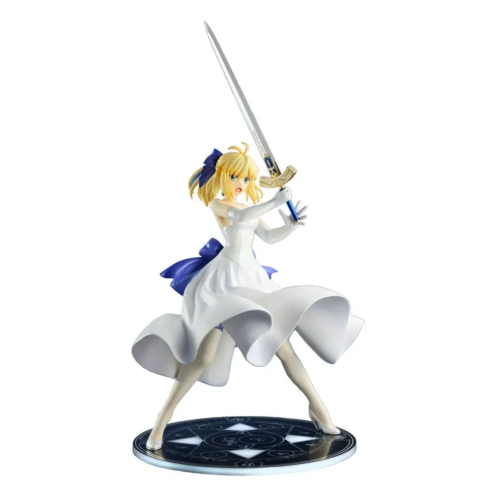 Fate/Stay Night Unlimited Blade Works PVC Statue 1/8 Saber White Dress Renewal Version (re-run) 20 cm product photo