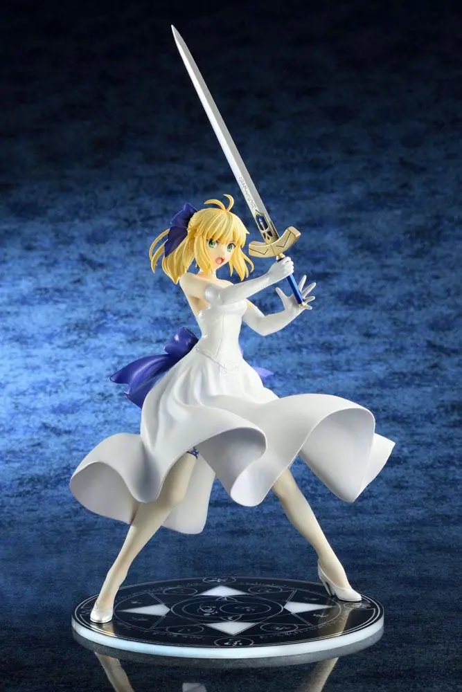 Fate/Stay Night Unlimited Blade Works PVC Statue 1/8 Saber White Dress Renewal Version (re-run) 20 cm product photo