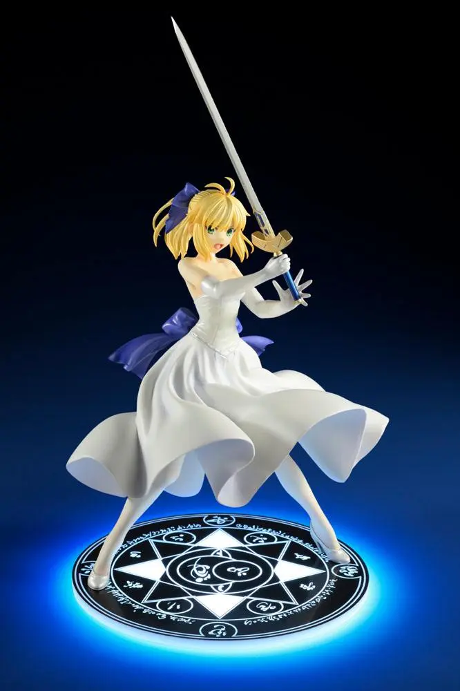 Fate/Stay Night Unlimited Blade Works PVC Statue 1/8 Saber White Dress Renewal Version (re-run) 20 cm product photo