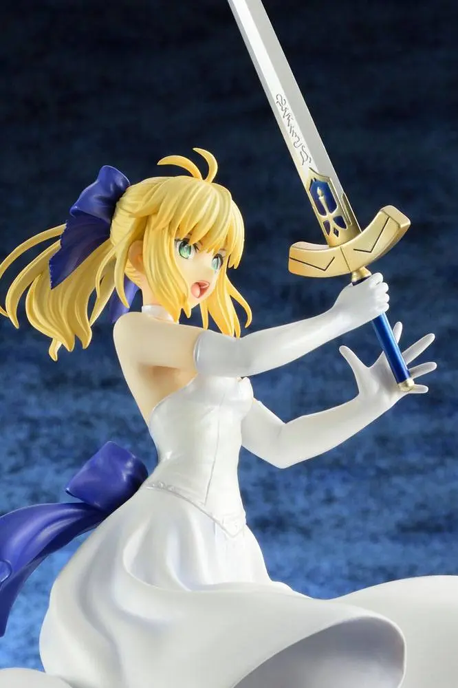 Fate/Stay Night Unlimited Blade Works PVC Statue 1/8 Saber White Dress Renewal Version (re-run) 20 cm product photo
