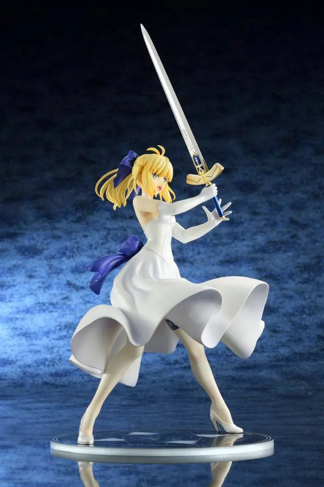 Fate/Stay Night Unlimited Blade Works PVC Statue 1/8 Saber White Dress Renewal Version (re-run) 20 cm product photo