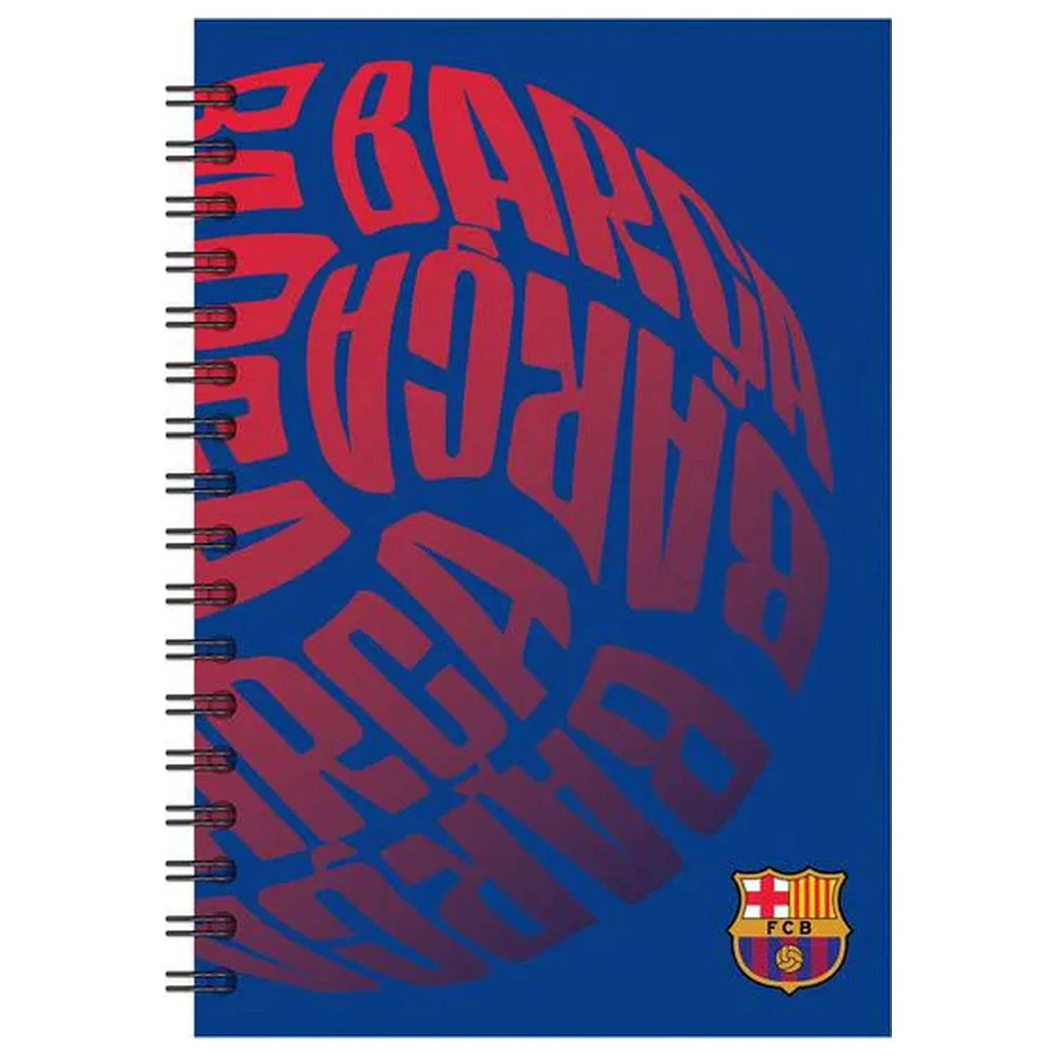 FC Barcelona Ball B/5 Lined Spiral Notebook 70 Sheets product photo