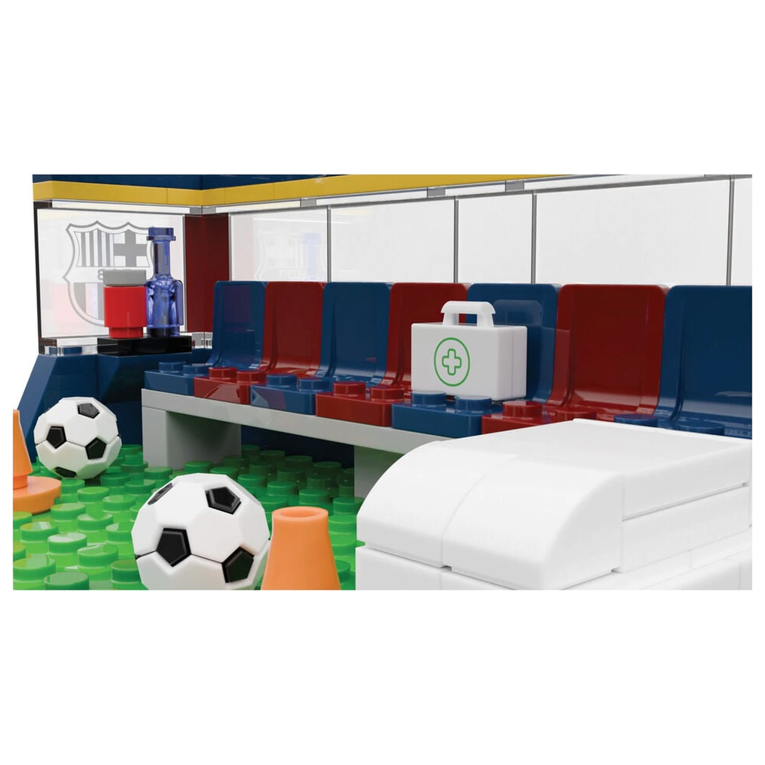 FC Barcelona bench set with figures 226pcs product photo