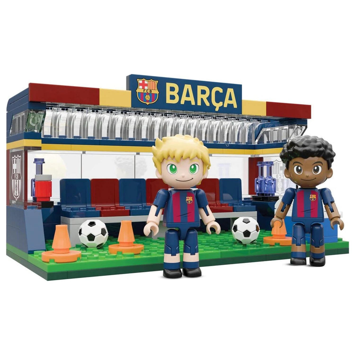 FC Barcelona bench set with figures 226pcs product photo
