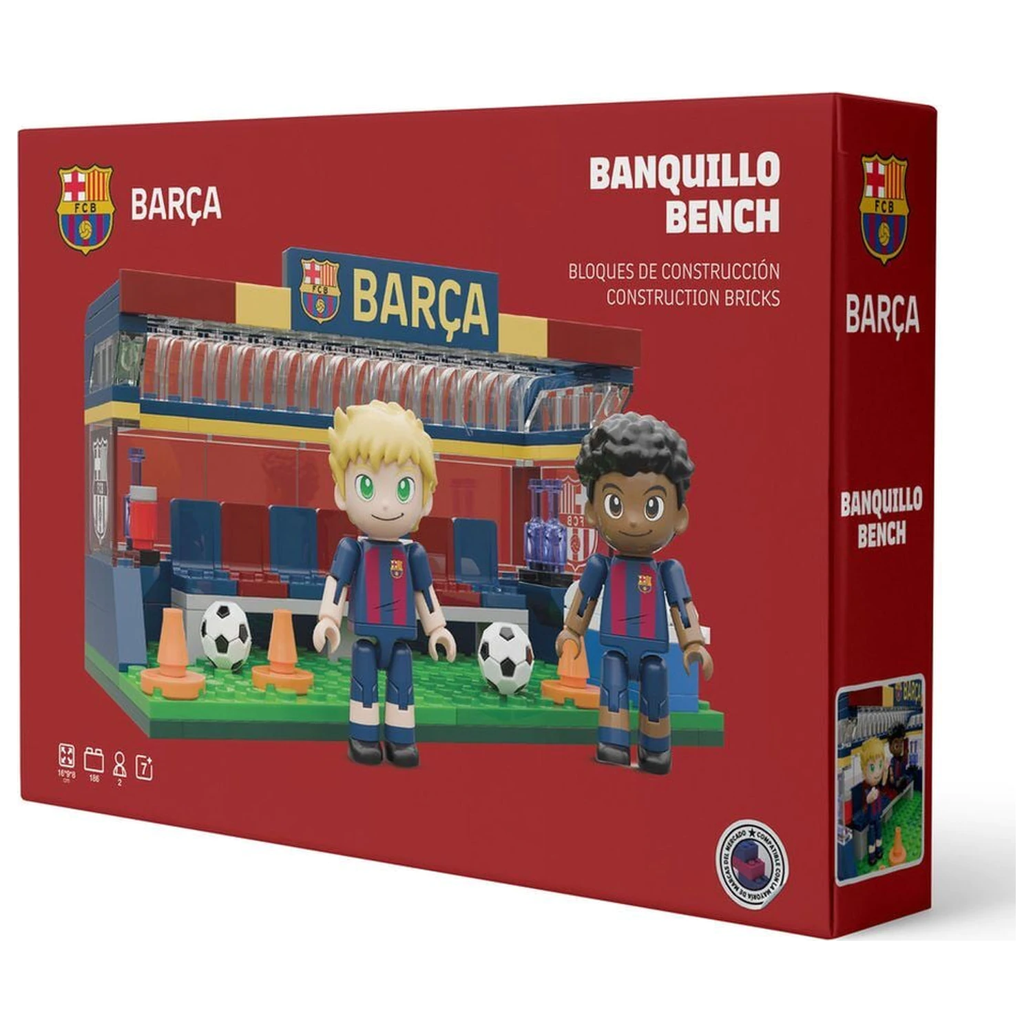 FC Barcelona bench set with figures 226pcs product photo