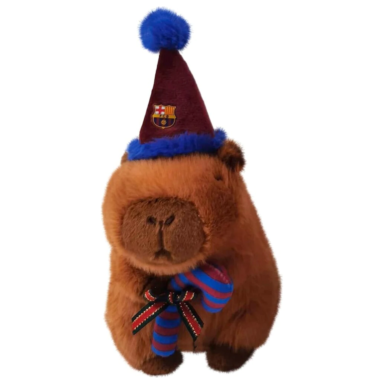 FC Barcelona capibara teddy santa hat 20cm product photo