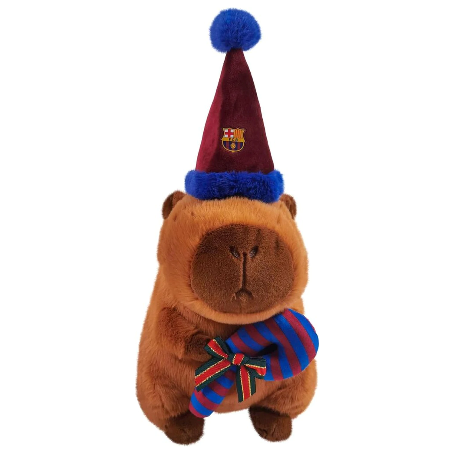 FC Barcelona capibara teddy santa hat 35cm product photo