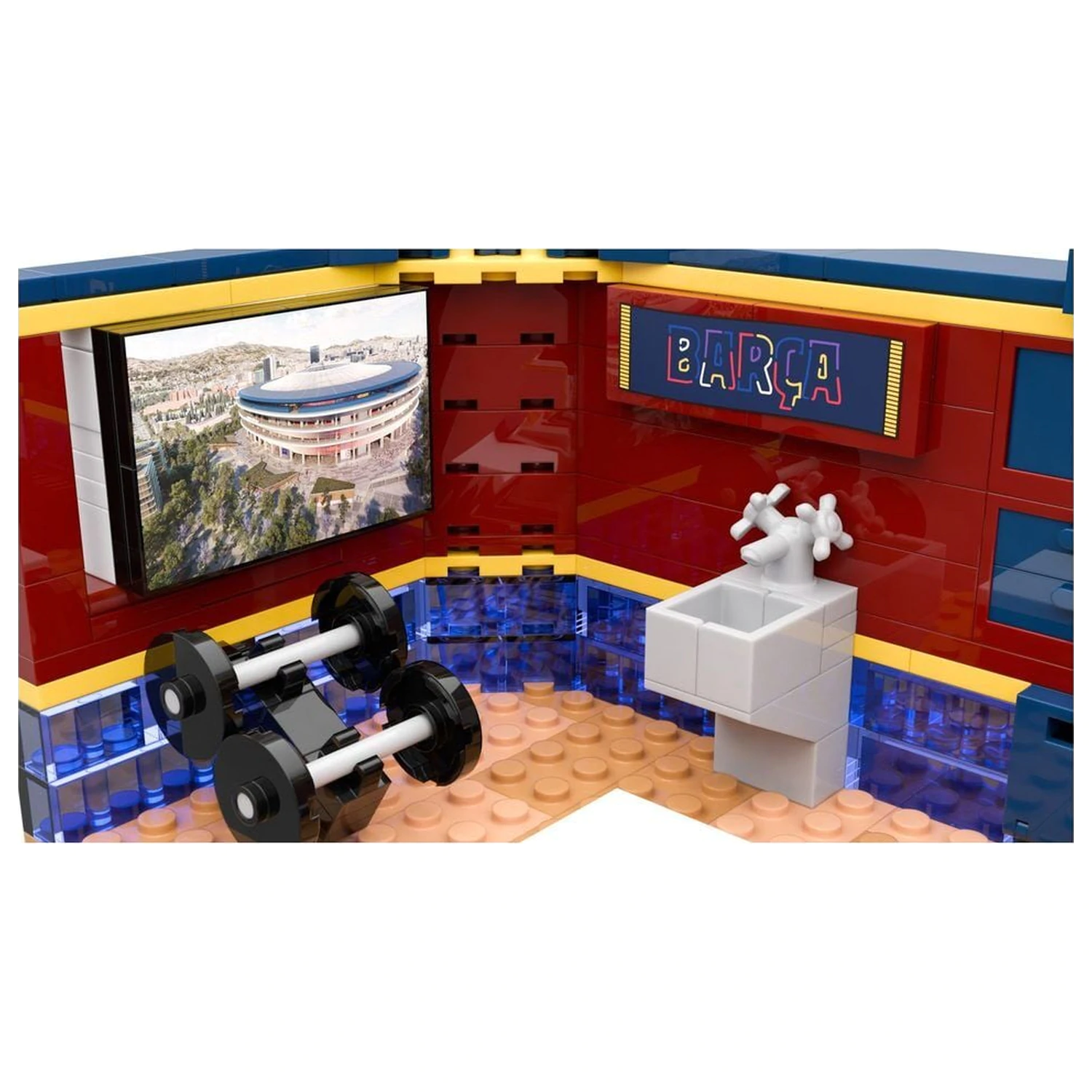 FC Barcelona dressing room set with figure 439pcs product photo