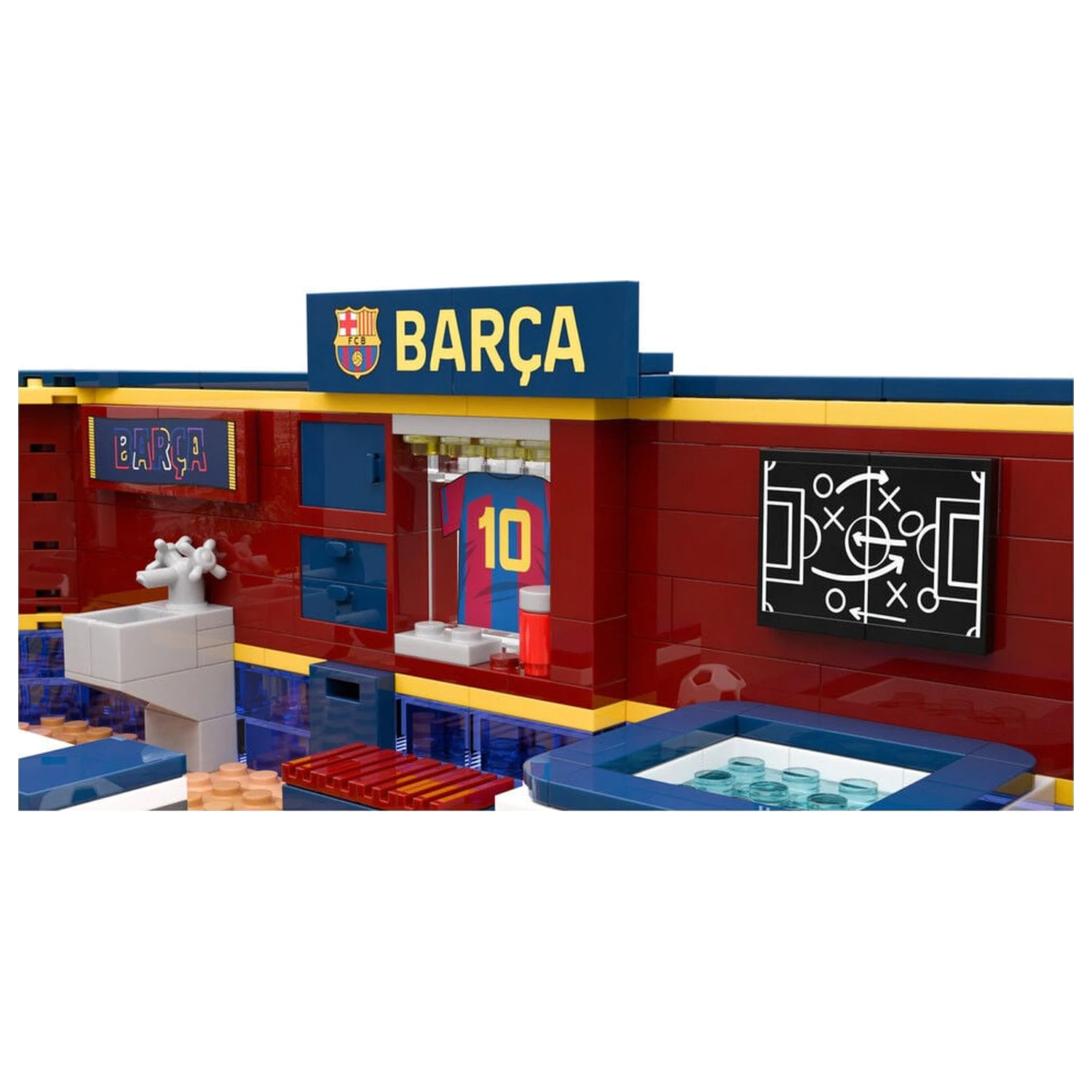 FC Barcelona dressing room set with figure 439pcs product photo