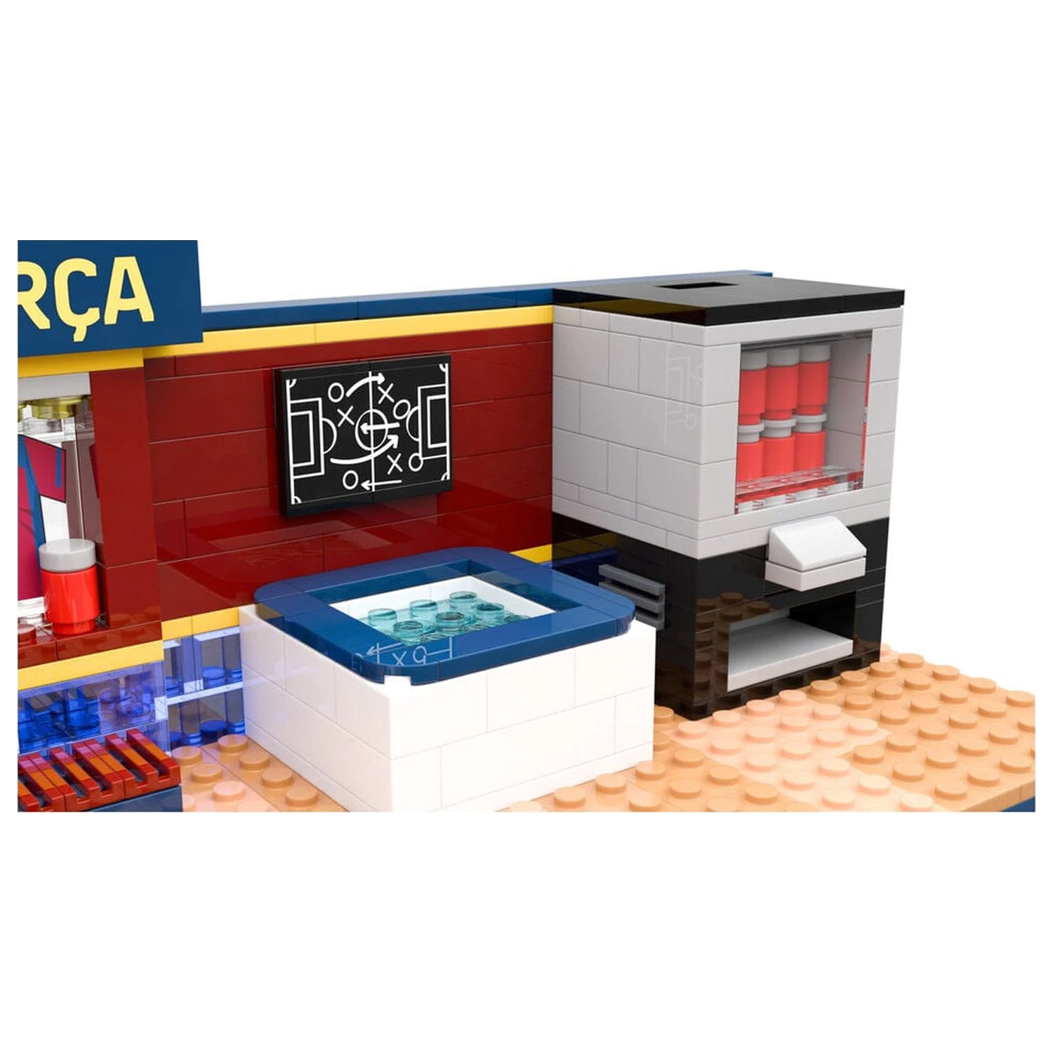 FC Barcelona dressing room set with figure 439pcs product photo