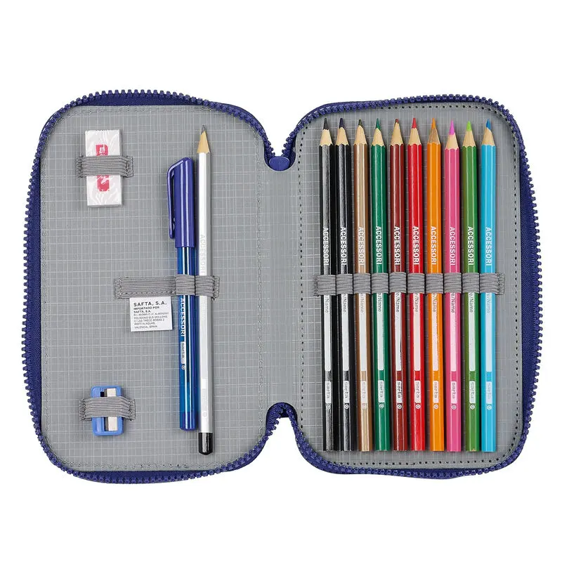 FC Barcelona double pencil case 28pcs product photo