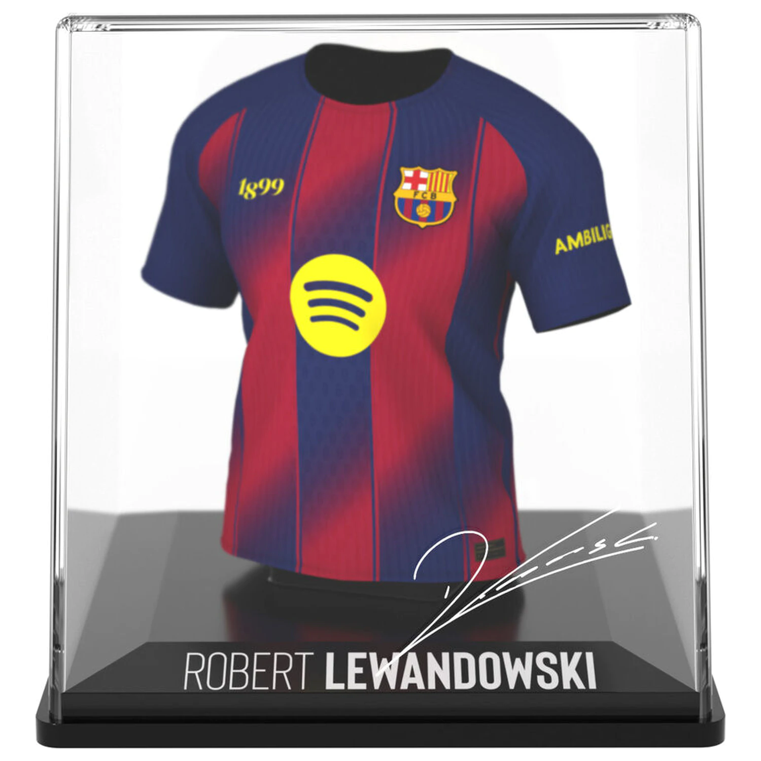 FC Barcelona Lewandowski mini t-shirt figure product photo