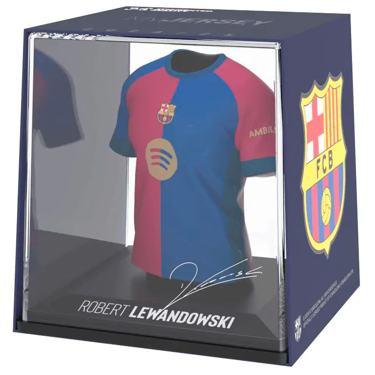 FC Barcelona Lewandowski mini t-shirt figure product photo