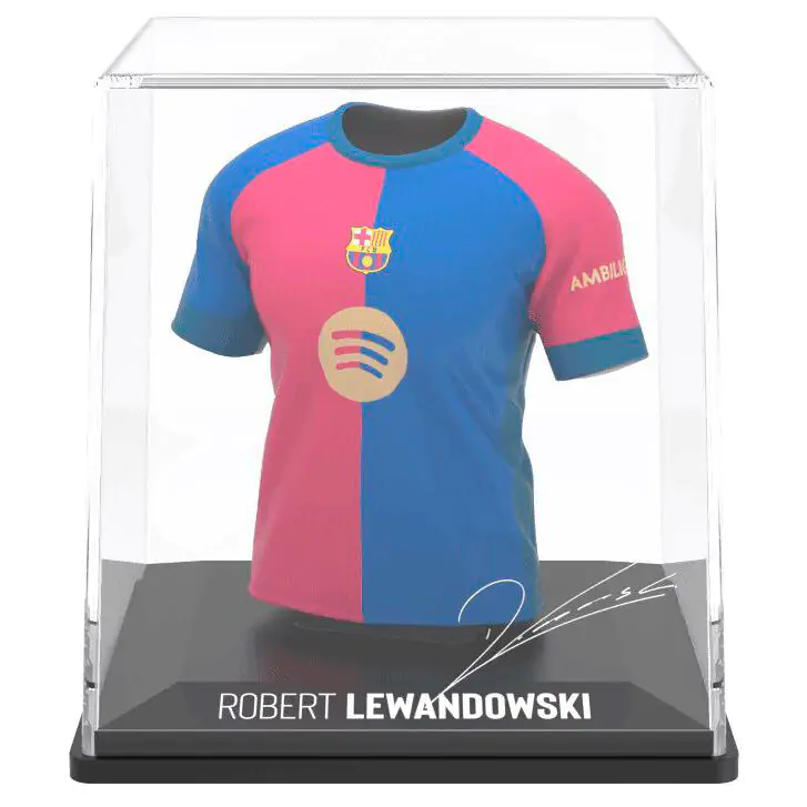 FC Barcelona Lewandowski mini t-shirt figure product photo