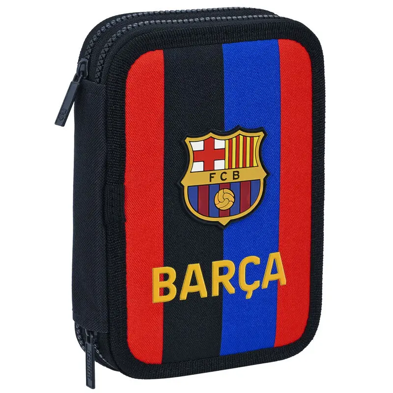 FC Barcelona double pencil case 34pcs product photo