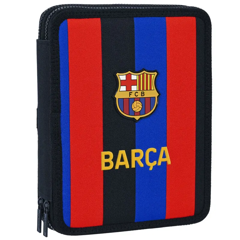 FC Barcelona double pencil case 56pcs product photo