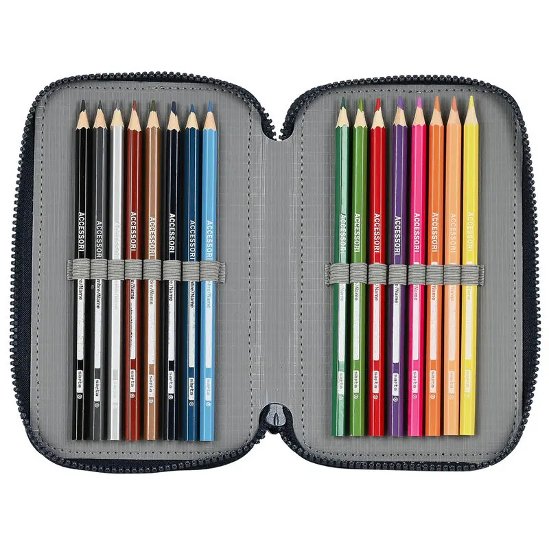 FC Barcelona triple pencil case 41pcs product photo