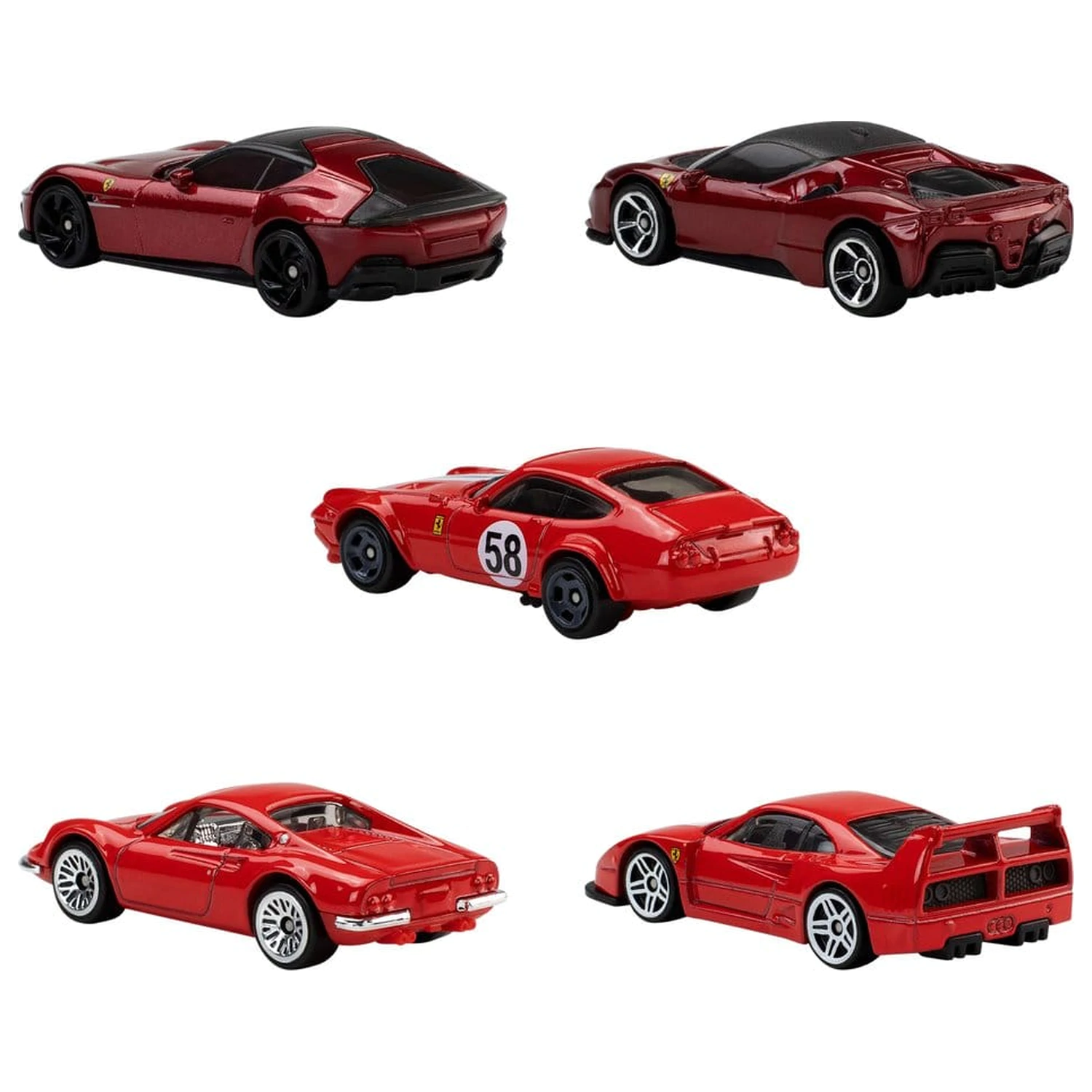 Ferrari Hot Wheels Die-Cast Vehicle 5-Pack 1/64 product photo