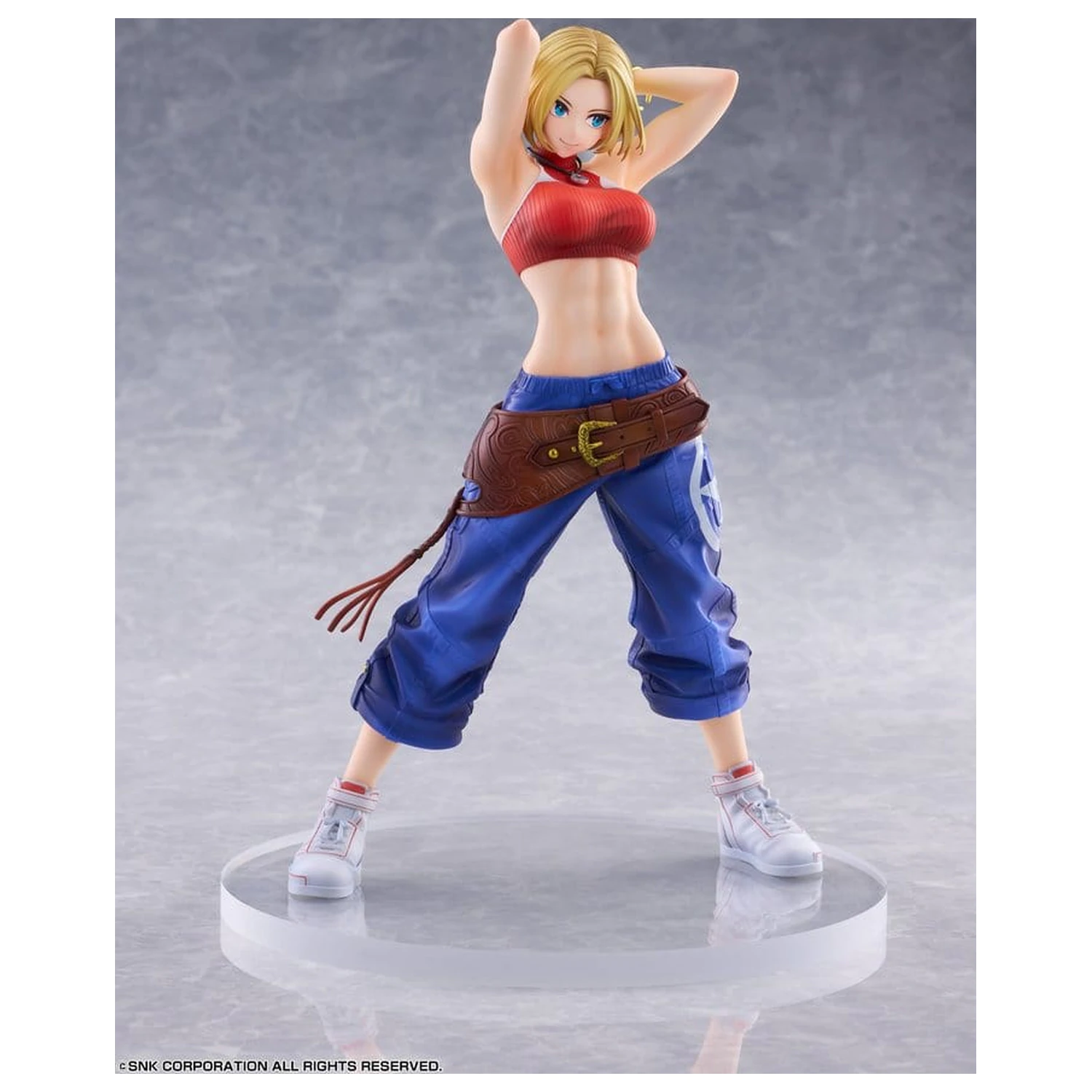 Fighting Girls Collection The King of Fighters XV PVC Figure 1/7 Blue Mary AmiAmi Limited Edition 26 cm product photo