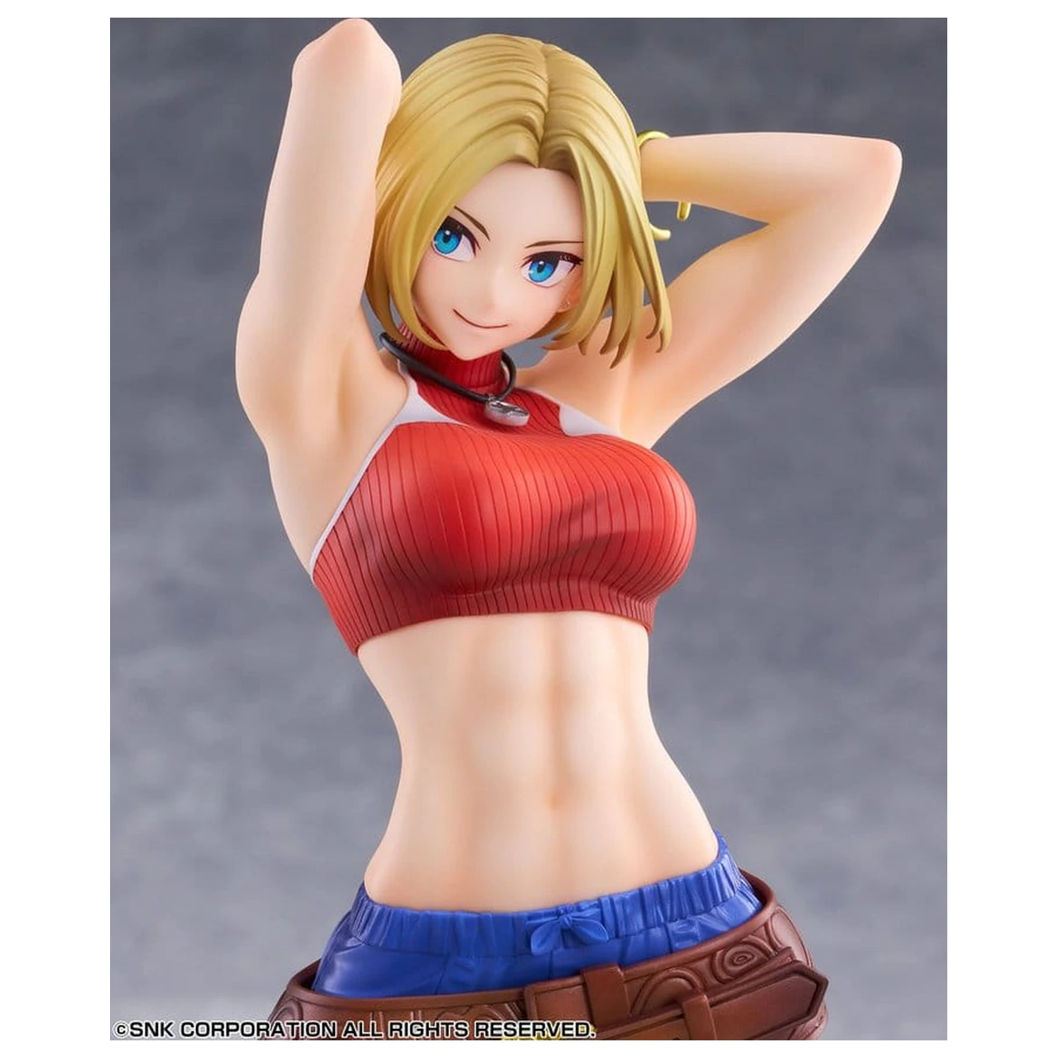 Fighting Girls Collection The King of Fighters XV PVC Figure 1/7 Blue Mary AmiAmi Limited Edition 26 cm product photo