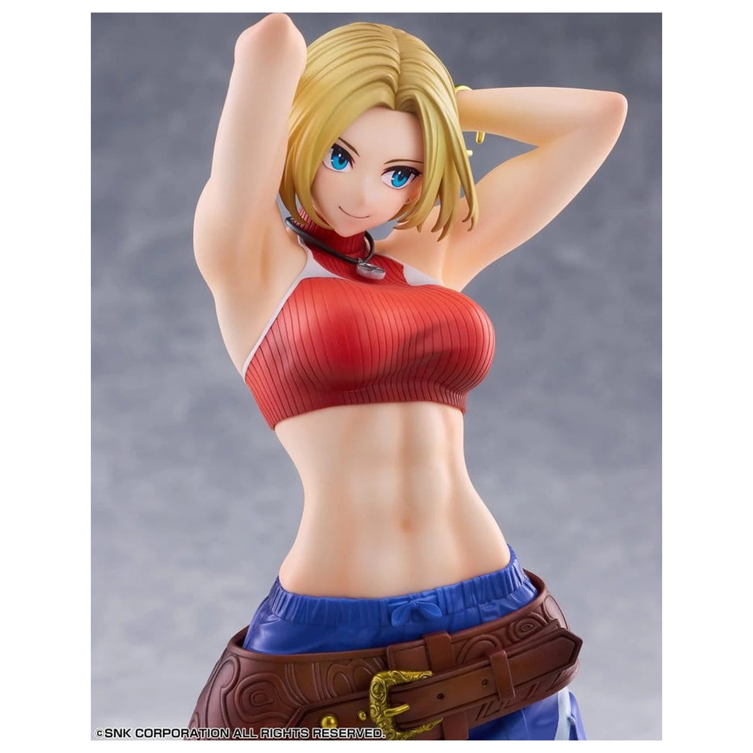 Fighting Girls Collection The King of Fighters XV PVC Figure 1/7 Blue Mary AmiAmi Limited Edition 26 cm product photo