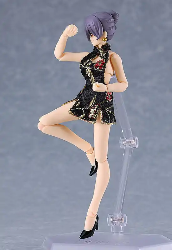 Figma Styles Parts for Action Figures 1/12 Styles Mini Skirt Chinese Dress (Black) product photo