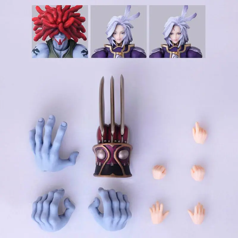 Final Fantasy IX Bring Arts Action Figures Kuja &amp; Amarant Coral 16 - 18 cm product photo
