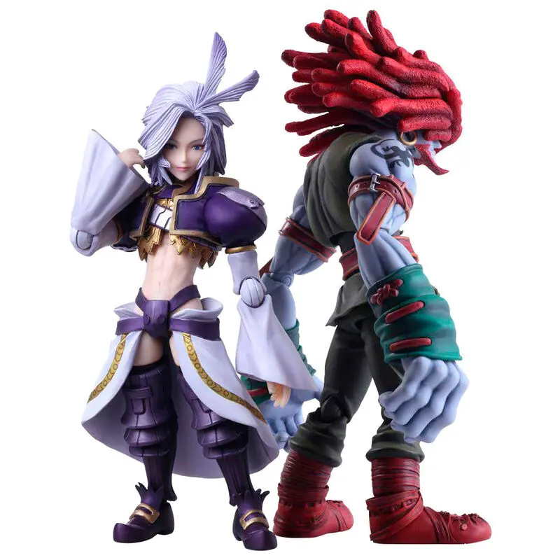 Final Fantasy IX Bring Arts Action Figures Kuja &amp; Amarant Coral 16 - 18 cm product photo