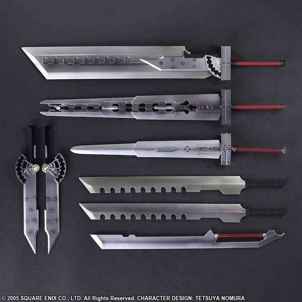 Final Fantasy VII Advent Children Play Arts Kai Action Figure Cloud Strife &amp; Fenrir 28 cm product photo