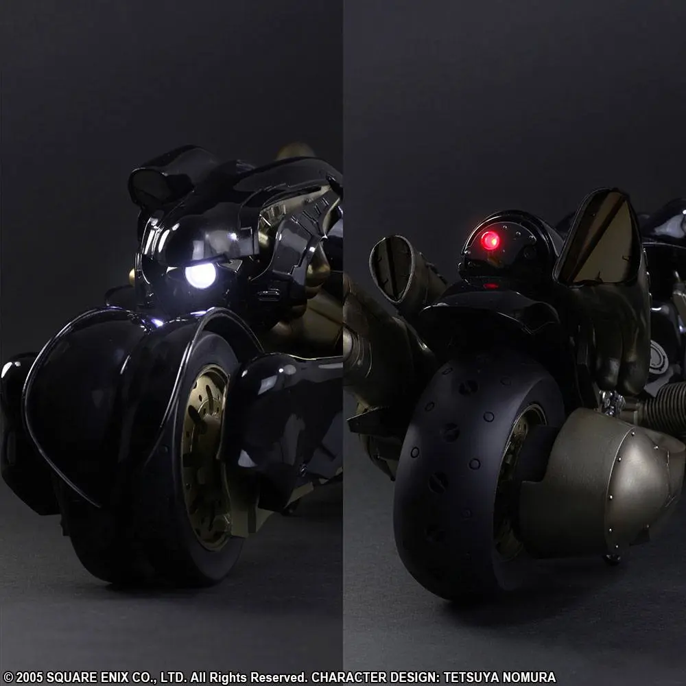 Final Fantasy VII Advent Children Play Arts Kai Action Figure Cloud Strife &amp; Fenrir 28 cm product photo