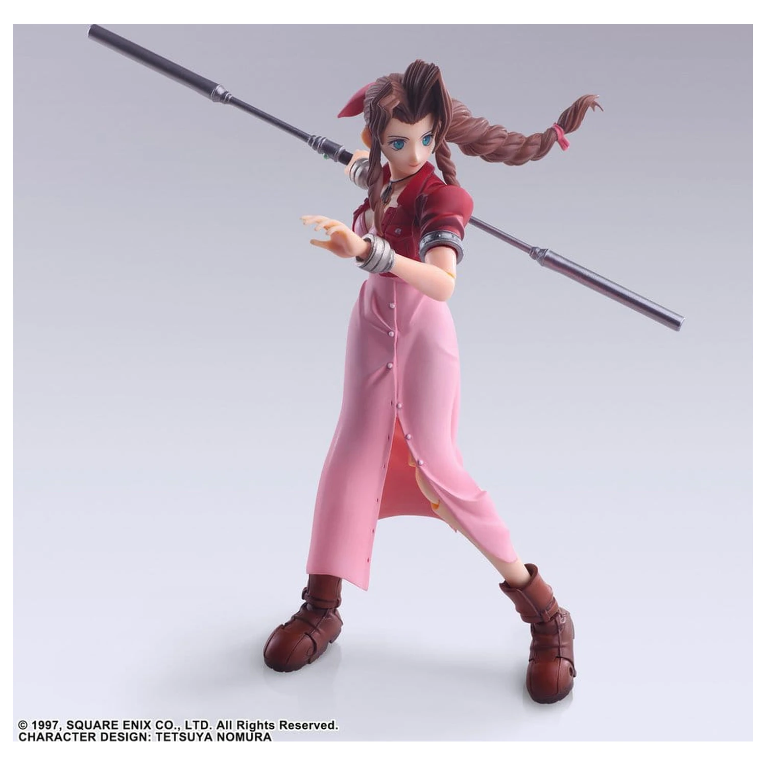 Final Fantasy VII Bring Arts Action Figure Aerith Gainsborough Digital Plus Edition 14 cm product photo